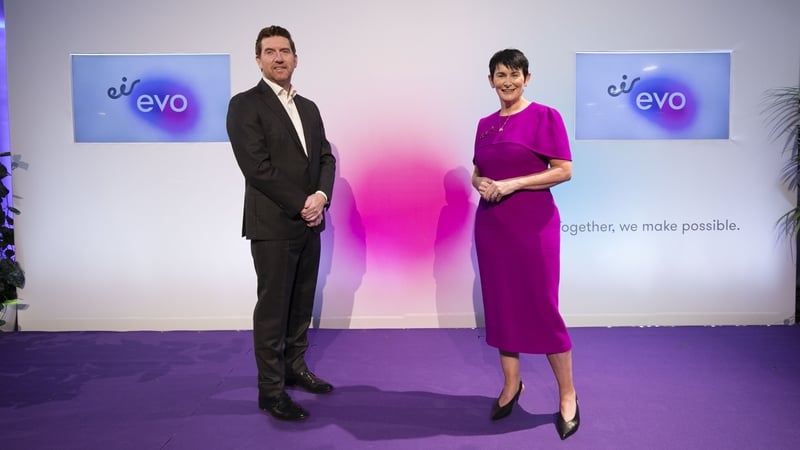 Martin Wells, managing director of eir evo, with Carolan Lennon, CEO of eir