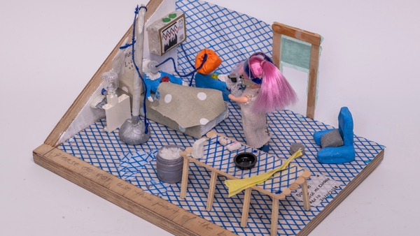 Young people made art in the form of 'Little Houses'