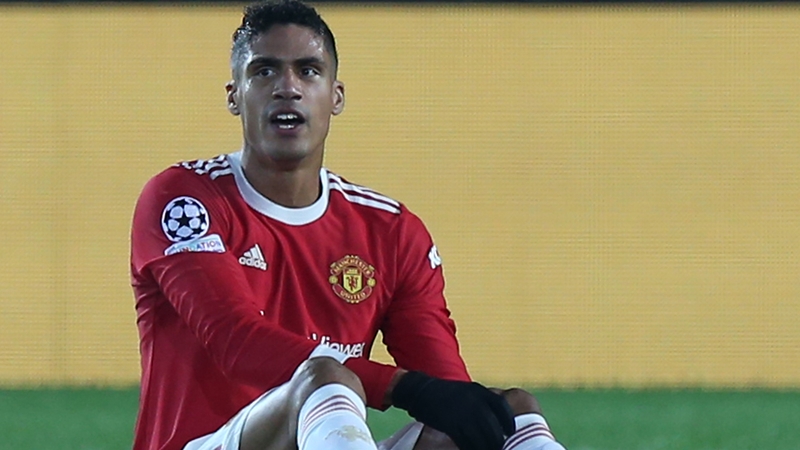 Raphael Varane suffered a hamstring injury against Atalanta