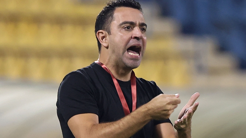 Xavi took charge of Al-Sadd's match against Al-Duhail on Wednesday
