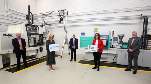 Kenny O'Brien, Athlone Extrusions; Sharon Higgins, Ibec; Alan Harrington, First Polymer Training Skillnet; Catherine Collins, First Polymer Training Skillnet; and Pat Whyte, Irish Micro Mouldings