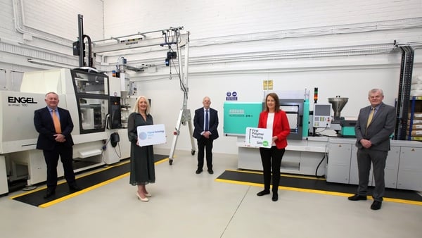 Kenny O'Brien, Athlone Extrusions; Sharon Higgins, Ibec; Alan Harrington, First Polymer Training Skillnet; Catherine Collins, First Polymer Training Skillnet; and Pat Whyte, Irish Micro Mouldings
