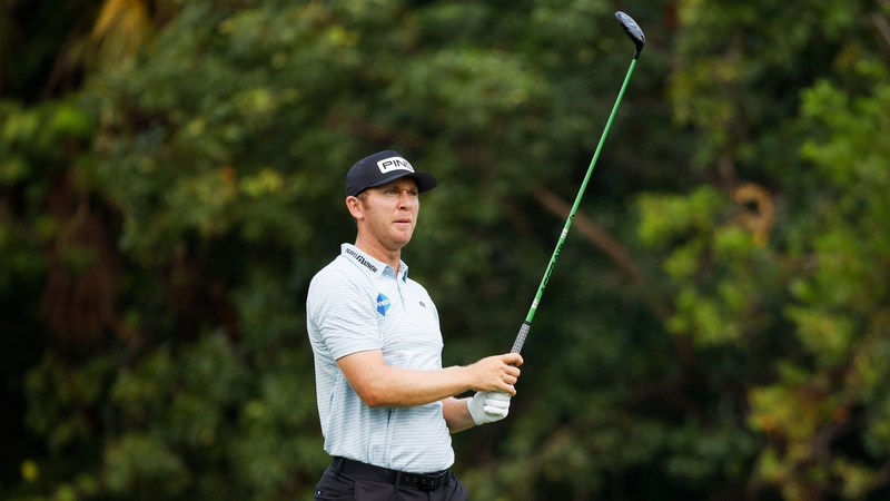 Seamus Power plays his shot from the second tee