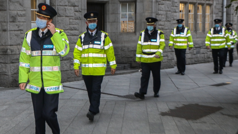 Assistant Commissioner for the Dublin Region Ann Marie Cagney and colleagues at today's briefing (Pic: RollingNews.ie)