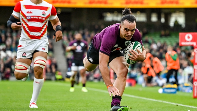 James Lowe scored his second Irish try in seven appearances at the weekend