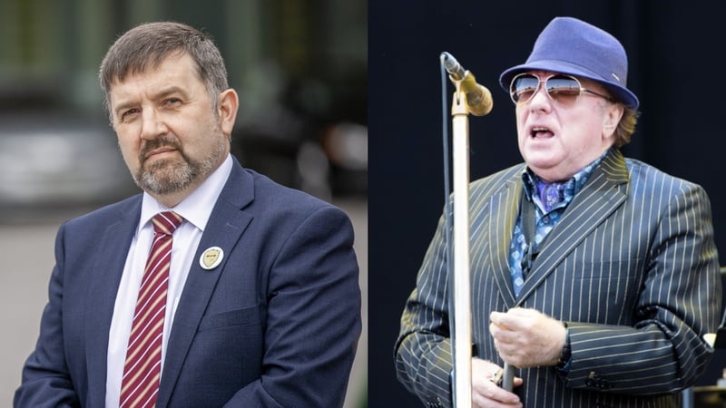 Robin Swann (l) is taking the action against the Northern Irish singer