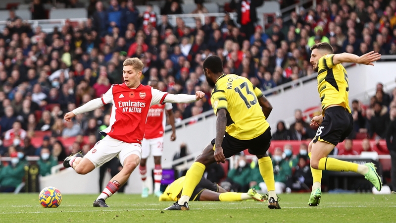 Emile Smith Rowe scored the only goal for the Gunners