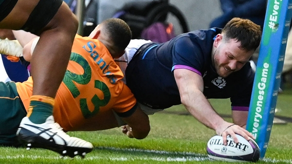 Ewan Ashman produced an acrobatic finish in the corner