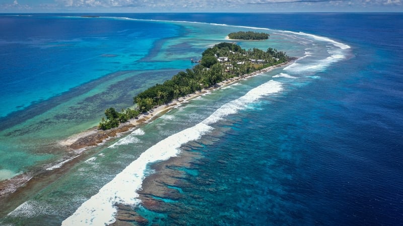 Tuvalu, whose mean elevation is just two metres, has experienced a sea-level rise of 15cm over the past three decades (File image)