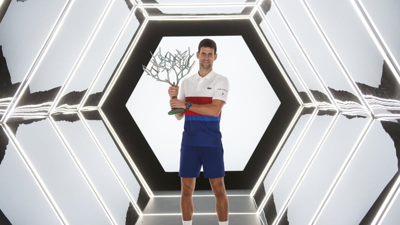 The Serb completed a sixth success at the Paris Masters