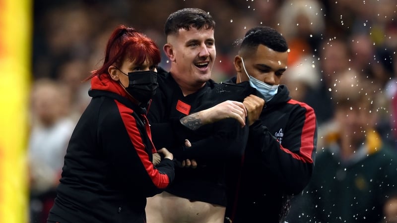 Wales' November internationals have seen fans make their way onto the pitch, including during a late attack against South Africa
