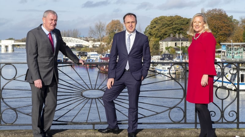 Keven Sherry, Executive Director, Enterprise Ireland, Minister of State, Robert Troy and Carmel Owens, Chief Executive of Sidero