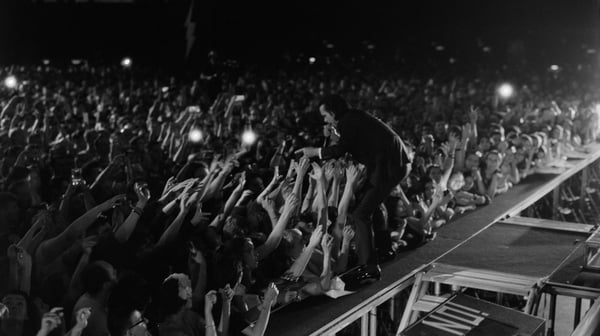 Nick Cave communes with his flock