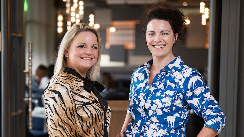 Joleen Looney and Karina Kelly, the co-founders of Content Llama