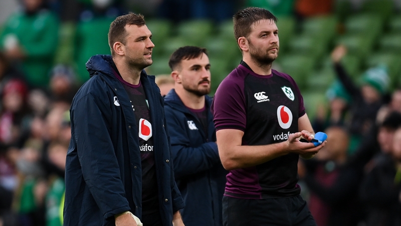Iain Henderson (right) replaces Tadhg Beirne (left) in the only change to the starting team