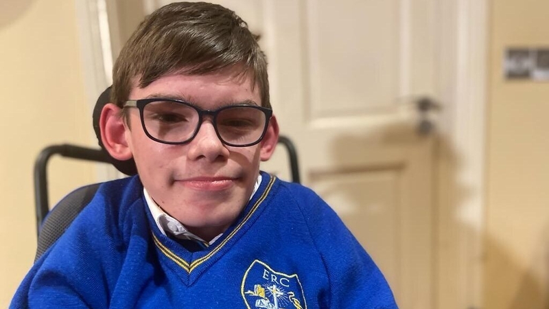 John Cronin says he experiences pain in school and finds it hard to play powerchair football