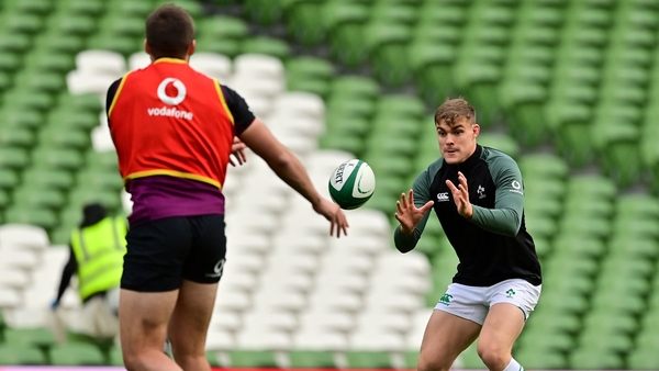 Garry Ringrose during the captain's run