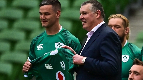 Philip Browne (r) was present at the Aviva today