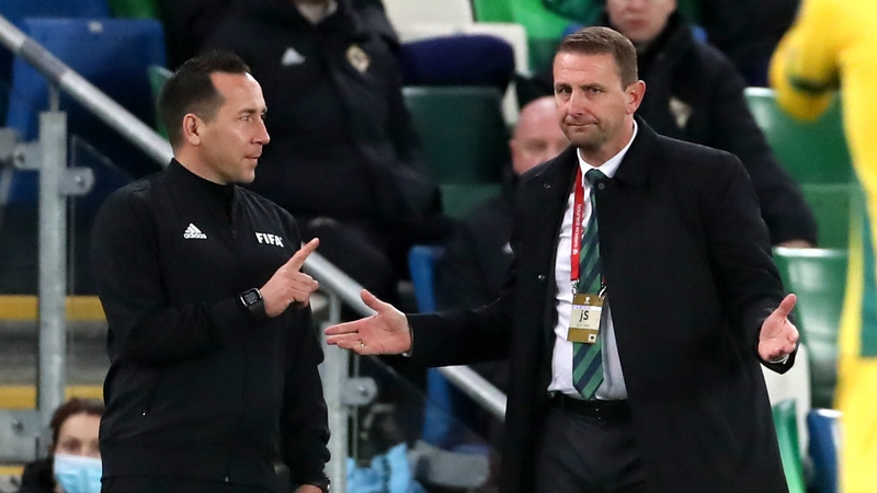 Ian Baraclough (R) finally got a competitive home win in Belfast last night