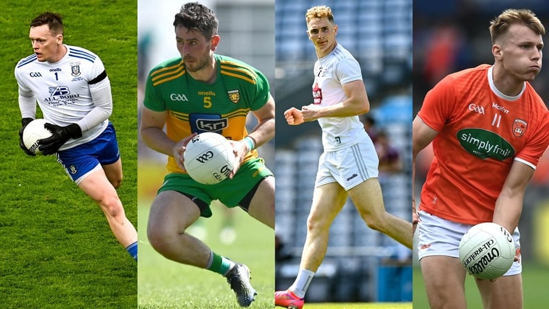 From left: Rory Beggan (Monaghan), Ryan McHugh (Donegal), Daniel Flynn (Kildare) and Rian O'Neill (Armagh)