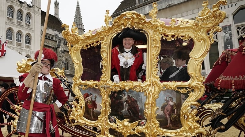 Vincent Keaveny in his horse-drawn carriage today