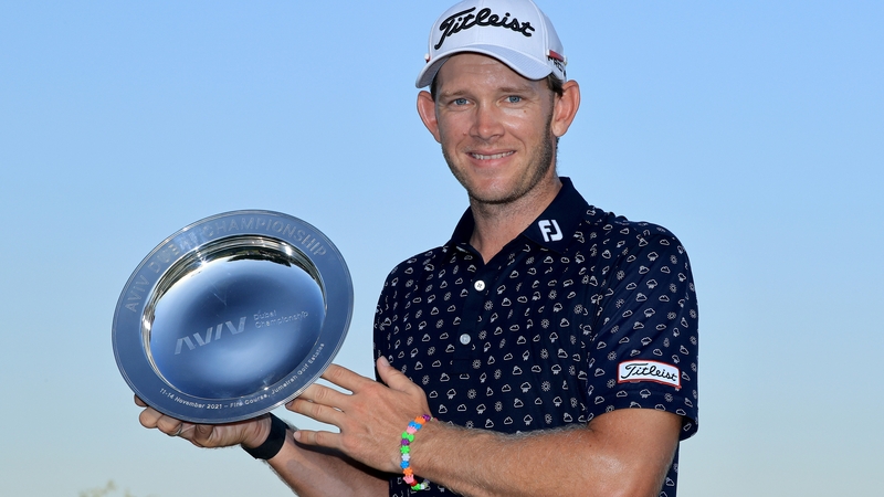 Joachim B Hansen of Denmark with his trophy