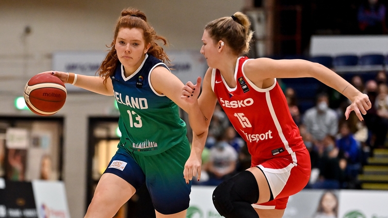 Claire Melia of Ireland in action against Michaela Krejzova of Czech Republic