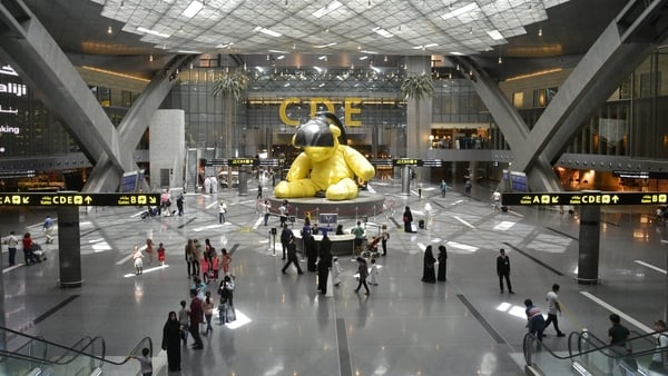 Searches were conducted after a newborn baby was found abandoned at the airport