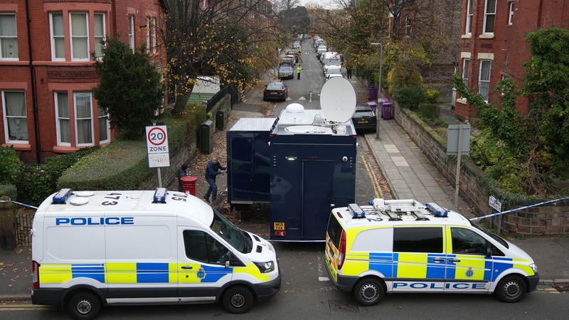 Armed police are on the scene at Rutland Avenue in Liverpool