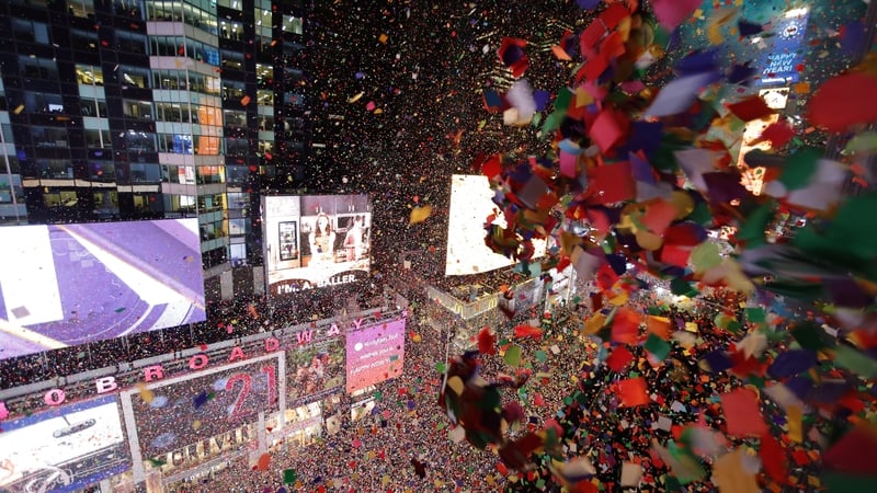 Hundreds of thousands of revellers will be able to attend the traditional ball drop at midnight
