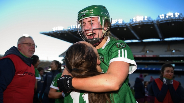 Orlaith McGrath celebrates Sarsfields' All-Ireland club success in 2020