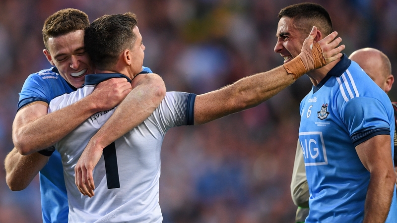 Brian Fenton (L) is unsure over Stephen Cluxton's (No 1) inter-county future