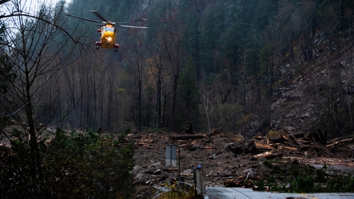 Royal Canadian Air Force during rescue operations in Agassiz, British Columbia