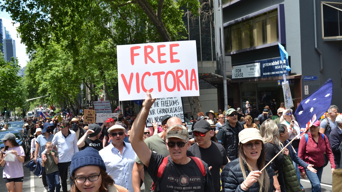 Thousands rally against Covid-19 vaccinations in Australia