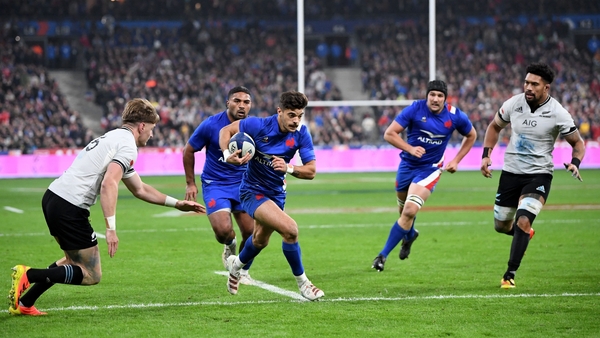 Romain Ntamack proved influential for the home side
