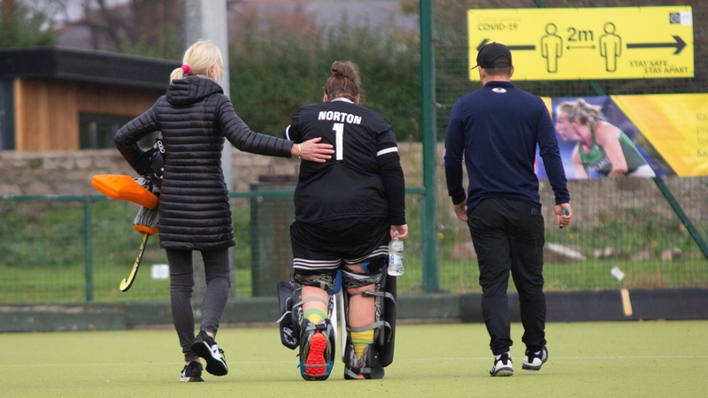 Riona Norton was forced off with an injury