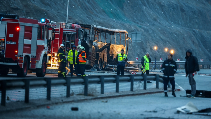 Láthair na tubaiste in iarthar na Bulgáire (Pic: Getty)