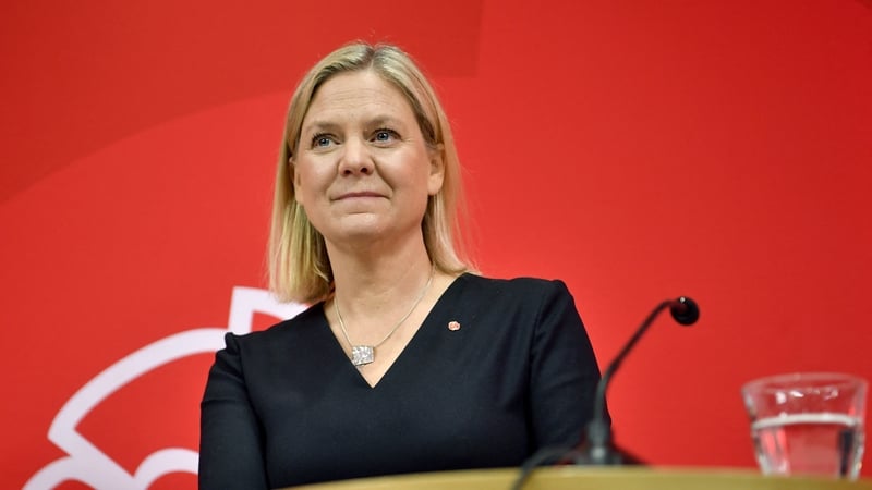 Magdalena Andersson had succeeded Stefan Lofven as prime minister