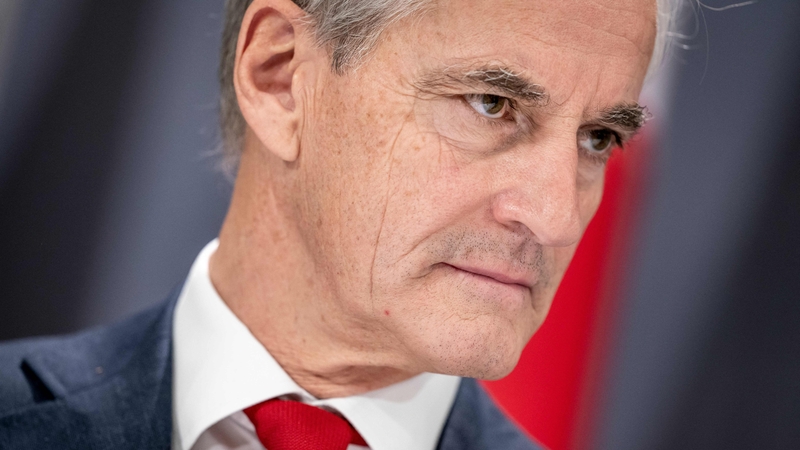 Norway's Prime Minister Jonas Gahr Stoere