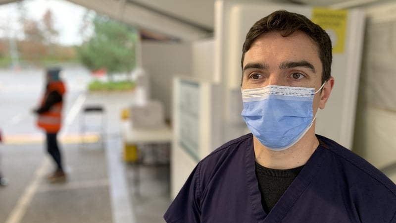 Cormac McLoughlin, a community swabber with the HSE, says it is a very busy time