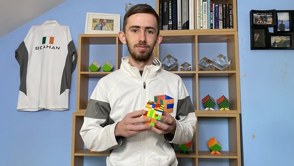 21-year-old Ciarán Beahan is organising this weekend's speedcubing competition