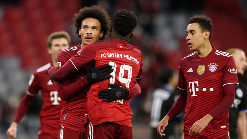 Leroy Sane celebrates his goal