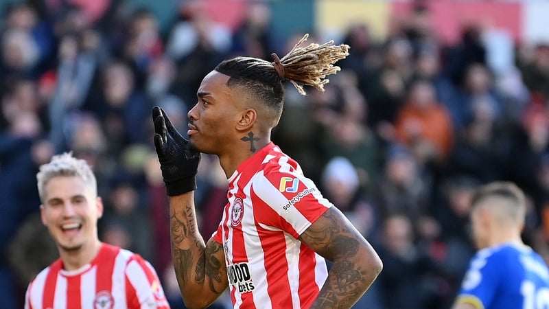 Toney scored the only goal of the game