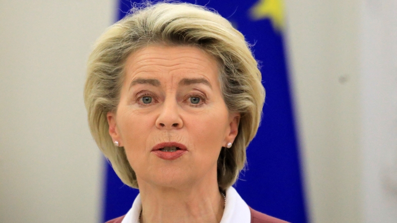 European Commission President Ursula von der Leyen made the announcement in an address this evening