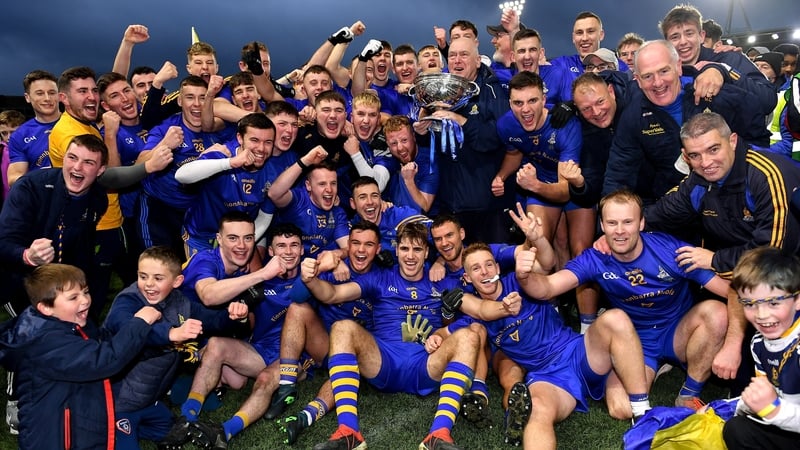 Finbarr's players celebrating county title number 10