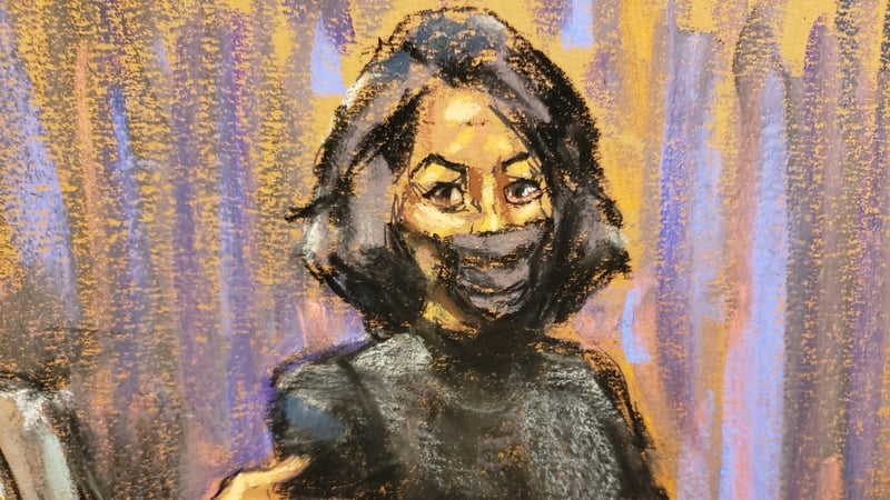 A courtroom sketch of Ghislaine Maxwell