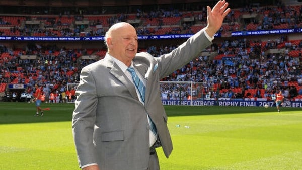 The late John Sillett at Wembley Stadium in 2017
