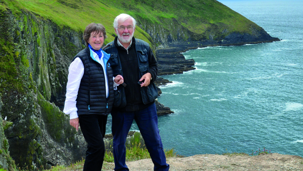 Jo Kerrigan and Richard Mills at the Old Head of Kinsale