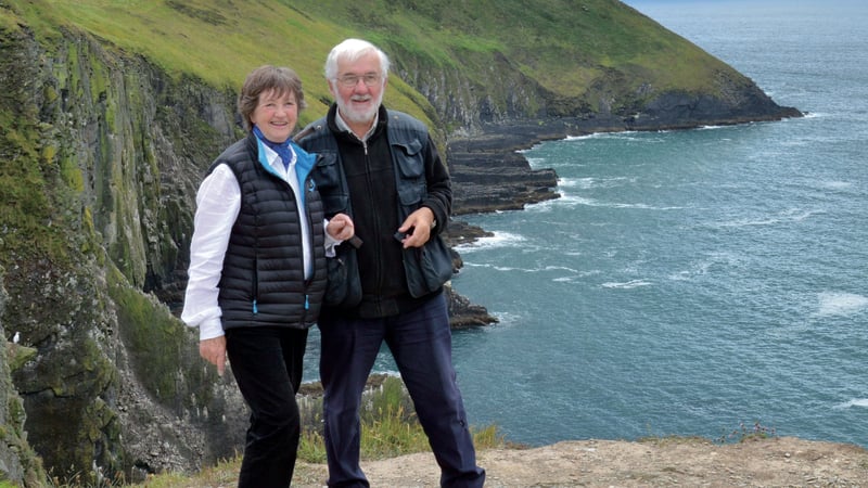 Jo Kerrigan and Richard Mills at the Old Head of Kinsale
