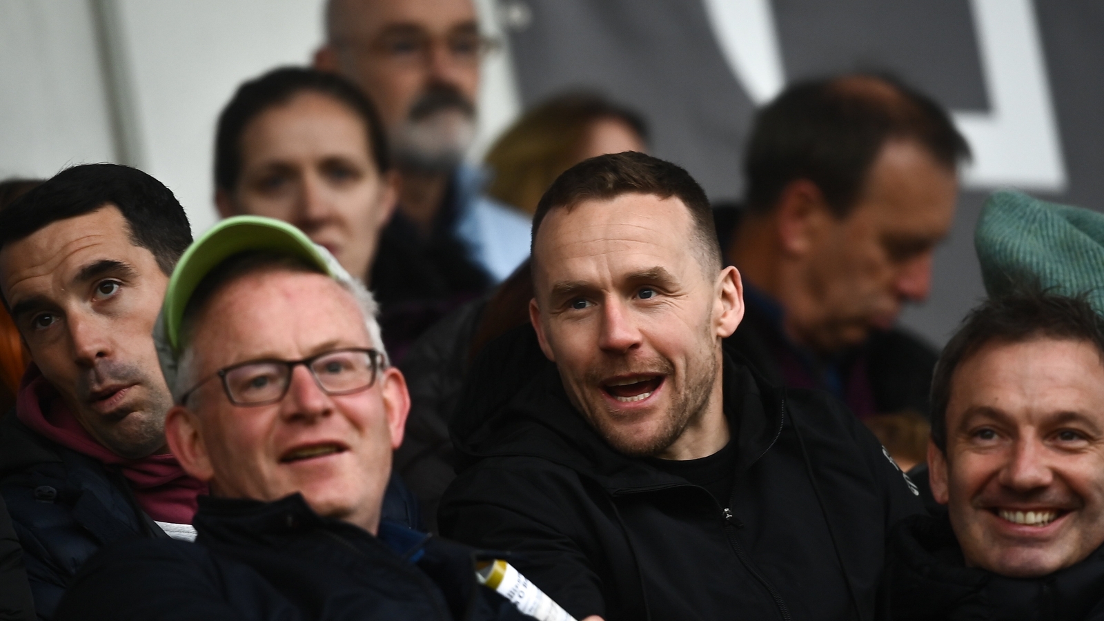 Andy Moran in the stands at the Leitrim senior final in October